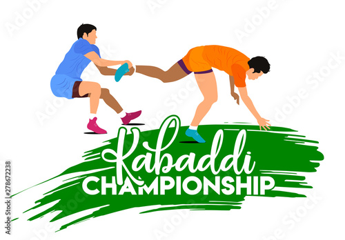 Kabaddi Championship Logo Design Banner Poster Concept
