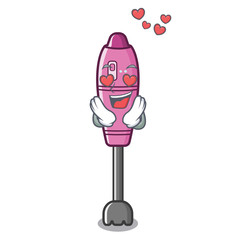 Sticker - In love immersion blender isolated in the cartoon