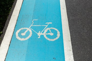 Road for bicycle in Thailand