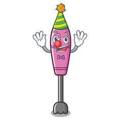 Sticker - Clown immersion blender in the cartoon shape