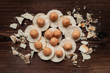 cookies on a white background for the inscriptions