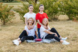 © igor_kravtsov - Group of schoolchildren twins laughing and embracing