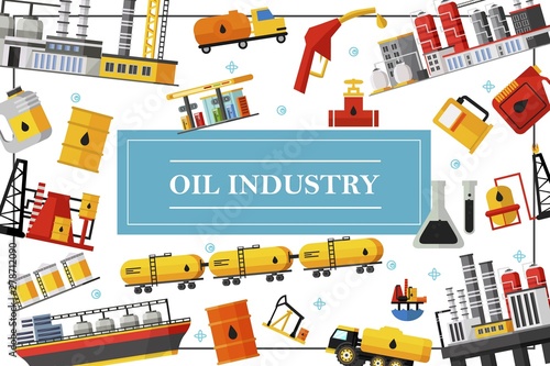 Flat Oil Industry Template