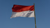 Fototapeta Boho - Indonesian flag, texture and background