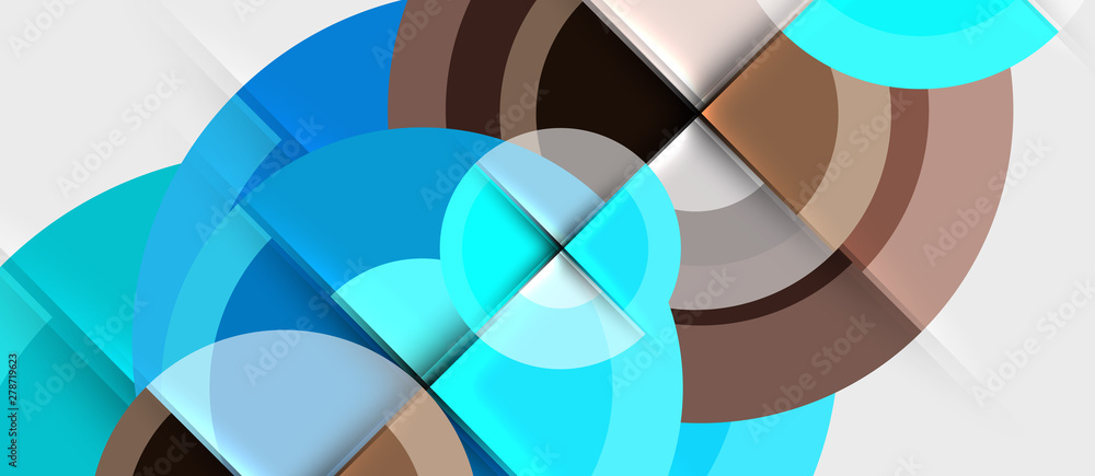 Geometric design abstract background - circles