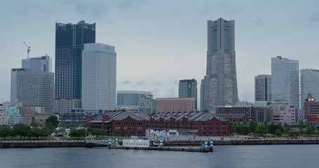 Wall Mural - Yokohama city in the evening