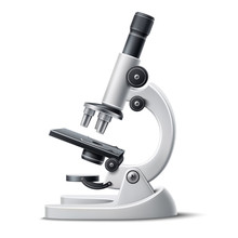Vector 3d Microscope Science Lab Magnify Tool