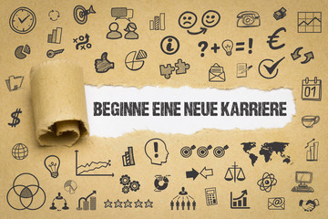 Sticker - Beginne eine neue Karriere