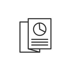 Aufkleber - Flyer icon template color editable. Brochure symbol vector sign isolated on white background. Simple logo vector illustration for graphic and web design.