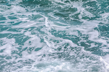 Wall Mural - water waves texture close up