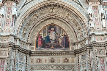 Wall Mural - Frontage of Florence Cathedral from close