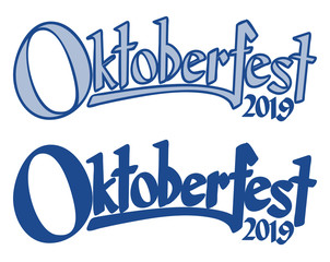 Wall Mural - Header with text Oktoberfest 2019