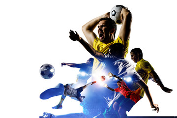 Poster - Abstract soccer theme - hottest match moments