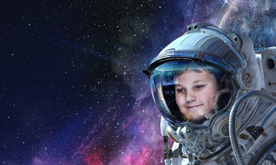 Wall Mural - exploring outer space. mixed media