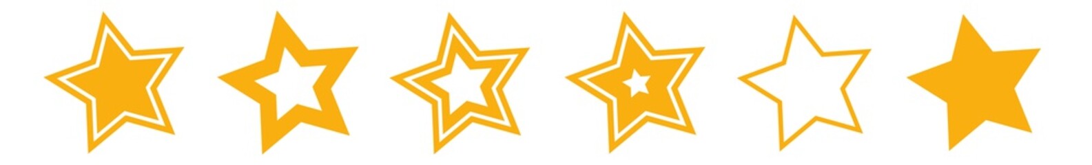Wall Mural - star orange | icon | logo | variations