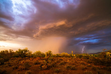 Monsoon Thunderstorm In The Arizona Desert