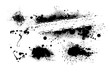 © Мария Неноглядова - Black spots of paint on a white background. Vector