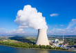 © Westend61 - Isar Nuclear Power Plant, Niederaichbach reservoir, near Landshut, Bavaria, Germany, drone shot