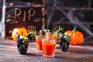 Fototapeta halloweens drink bloody mary cocktail