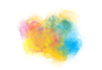 Wall Mural - Abstract watercolor digital art painting soft focus for texture background