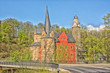 Burg Stein Hartenstein Erzgebirge, Museum, historisches Gebäude im Erzgebirge, Schlossmuseum, Reisen, wandern, Waldlandschaft