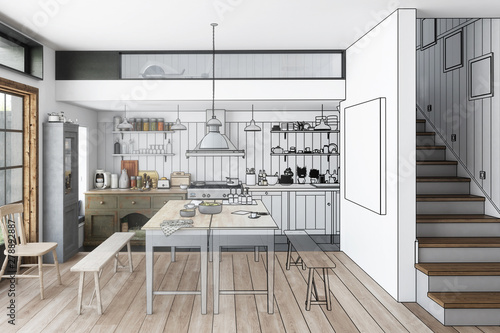 Kuche Aus Alt Mach Neu Planen Kaufen Sie Diese Illustration