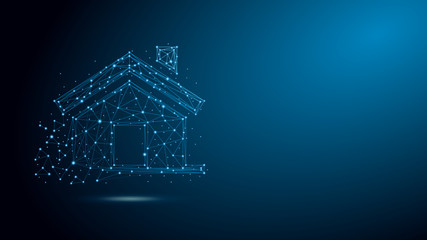 Real estate house with plexus structure