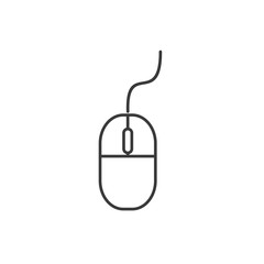 Fototapete - Mouse icon template color editable. Mouse symbol vector sign isolated on white background. Simple logo vector illustration for graphic and web design.