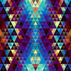 Aufkleber - Seamless vector pattern background of a triangles.