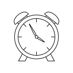 Sticker - alarm clock time isolated icon