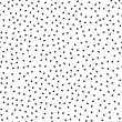 Simple black and white sesame seeds seamless pattern, vector