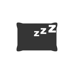 Poster - Pillow icon template color editable. Pillow symbol vector sign isolated on white background. Simple logo vector illustration for graphic and web design.