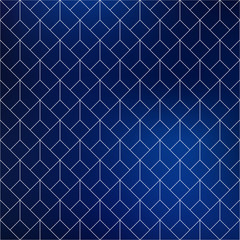  Geometric shapes on blue background