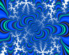 Blue White Fractal, Spiral And Vortex, Abstract Design