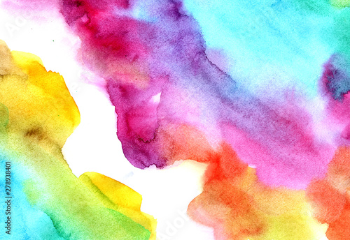 Rainbow,  watercolor background, texture, paper, abstract, color