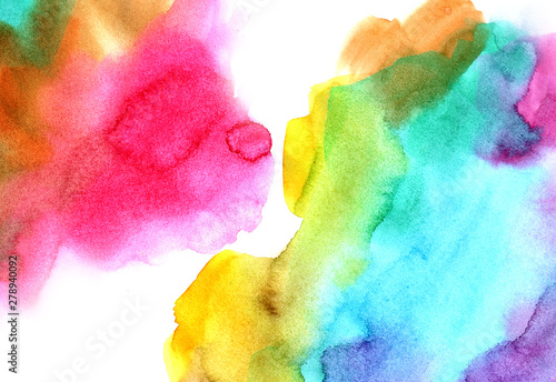 Rainbow,  watercolor background, texture, paper, abstract, color