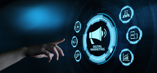 Digital Marketing Content Planning Advertising Strategy concept