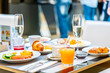 Breakfast Buffet Concept, Breakfast Time in Luxury Hotel, Brunch with Family in Restaurant - Image