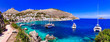 © Freesurf - Greek summer holidays - authentic Leros island view of beaiutiful bay Panteli. Dodekanese