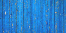 Wooden Blue Fence Plank Texture Structure Nature Background