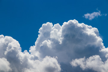 blue sky with white clouds