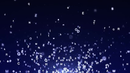 LETTERS Animation, Background, Rendering, Loop, 4k
