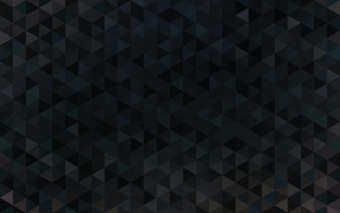 Poster - Trendy black triangles creative pattern abstract. Creative cristal background.