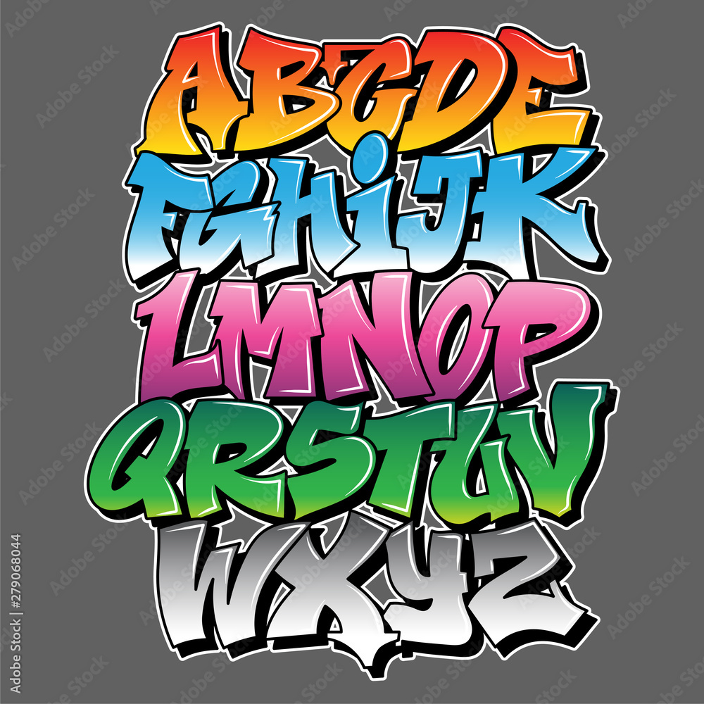 Graffiti style lettering text design Stock Vector | Adobe Stock