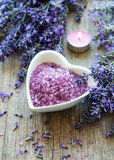 Fototapeta Lawenda - Lavender spa products