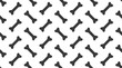 © nadiinko - Dog bones vector seamless pattern with flat icons. Black white color pet food texture. Monochrome background for veterinary clinic