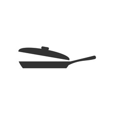 Aufkleber - Cooking pan icon template color editable. Kitchen tools symbol vector sign isolated on white background. Simple logo vector illustration for graphic and web design.