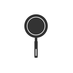 Poster - Cooking pan icon template color editable. Kitchen tools symbol vector sign isolated on white background. Simple logo vector illustration for graphic and web design.