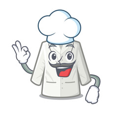 Wall Mural - Chef doctor coat isolated in the character