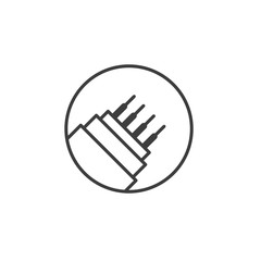 Poster - Fiber optic cable icon template color editable. Optical fiber symbol vector sign isolated on white background. Simple logo vector illustration for graphic and web design.
